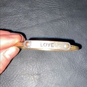 rustic LOVE bracelet